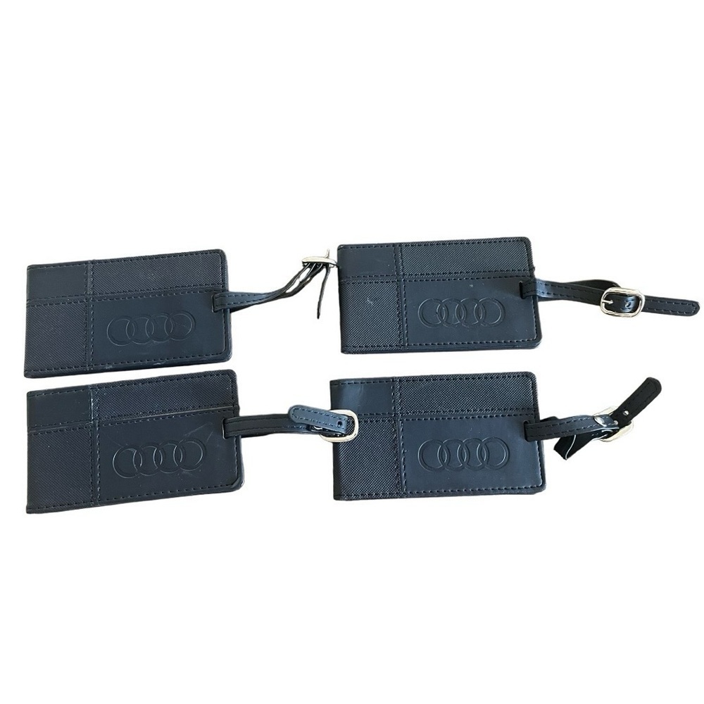 Audi 4 Black luggage tags.